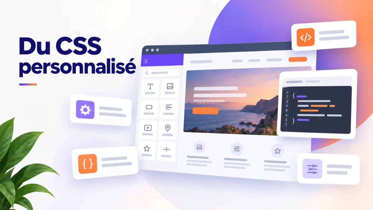Illustration : Ajouter du CSS personnalisé dans Elementor