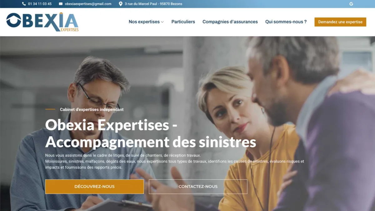 Réalisation Elementor : Obexia Expertises | Une nouvelle identité graphique et un site internet pour Obexia Expertises | 2026