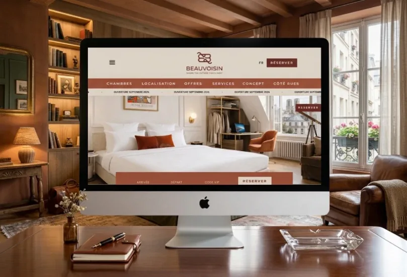 Réalisation Elementor : Site multisite Elementor pour un hôtel indépendant à Paris